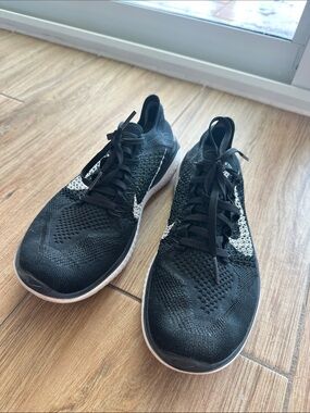 Nike Free Knit Running Sneakers with White Swoosh